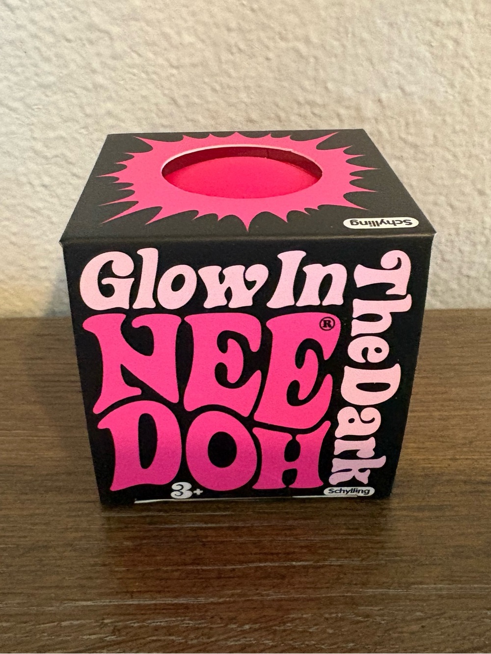 NEW Schylling NeeDoh Glow in PINK Stress Ball Fidget Toy TikTok Viral